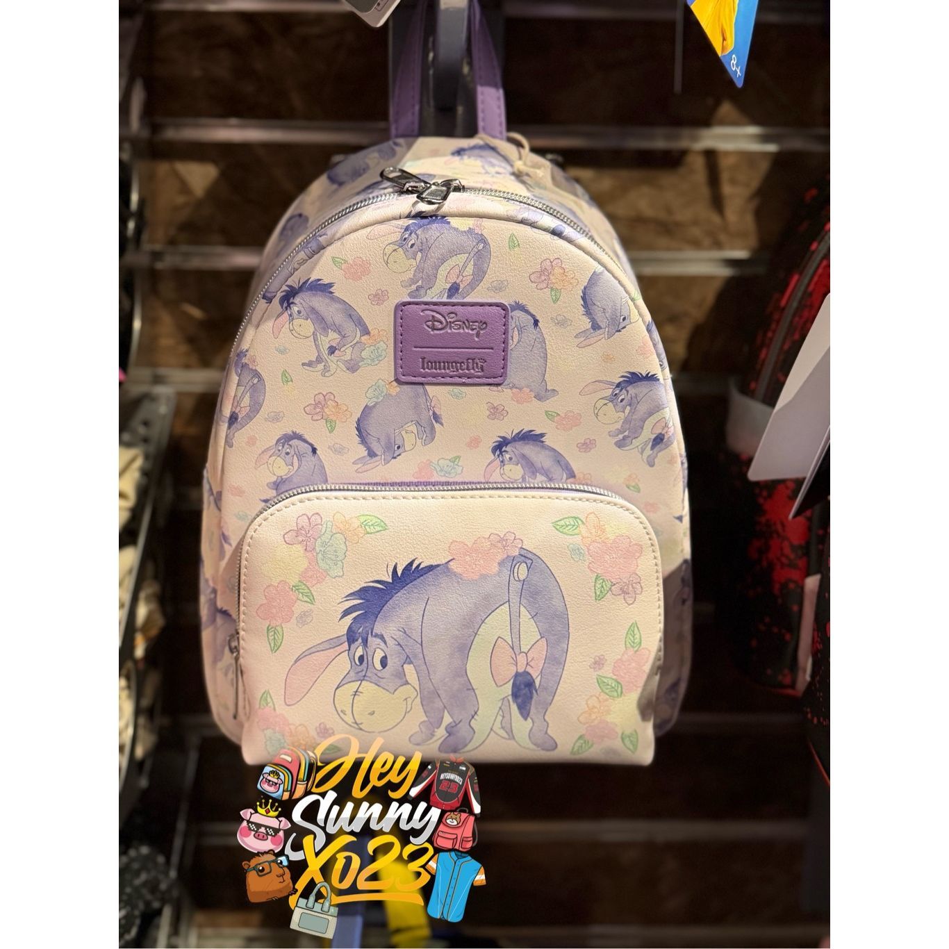 Loungefly Disney Winnie The Pooh Eeyore Floral Mini Backpack